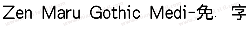 Zen Maru Gothic Medi字体转换